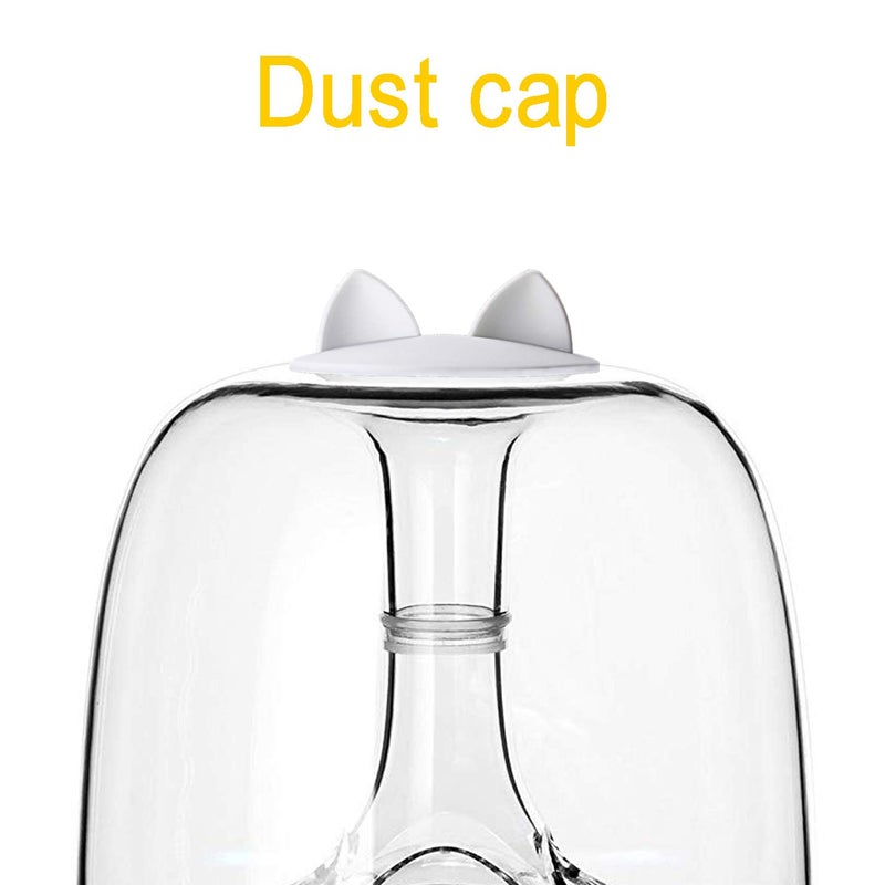 SUNMON HK Aura Studio 3 Speaker Anti-dust Cover - Silicone Lip for Harman Kardon Soundsticks 4 and Aura Studio 4 Bluetooth Transparent Speaker System (Cat White) - Image 2